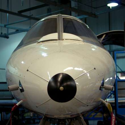 Learjet hangar