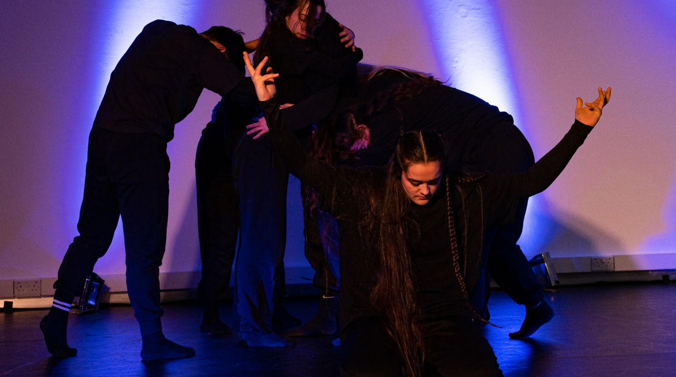 A performance by Kingston School of Art students at Knights Park on the opening eve of this year's annual CHEAD conference. Image by Deneil Harrison.